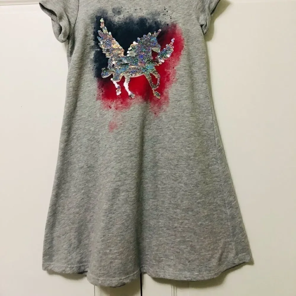‎Justice Unicorn Flip-sequin Dress